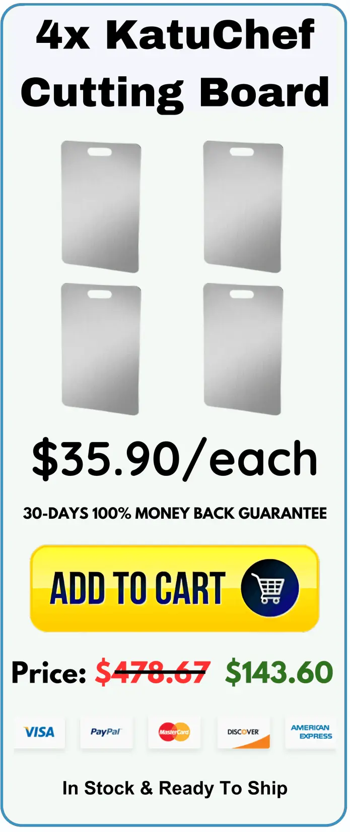 KatuChef Cutting Board package price 